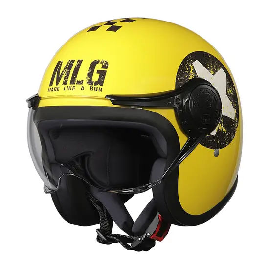 JET OPEN FACE MLG WOMEN'S HELMET - YELLOW