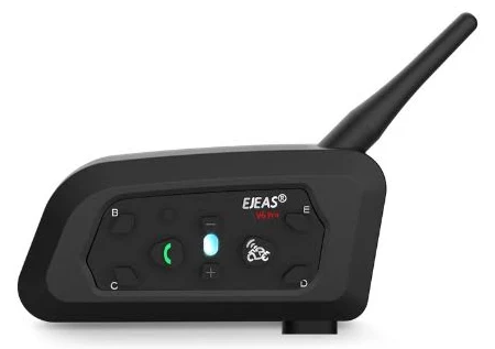 Ejeas V6 Pro Waterproof Bluetooth Intercom Helmet For Motorcycle & Skiing